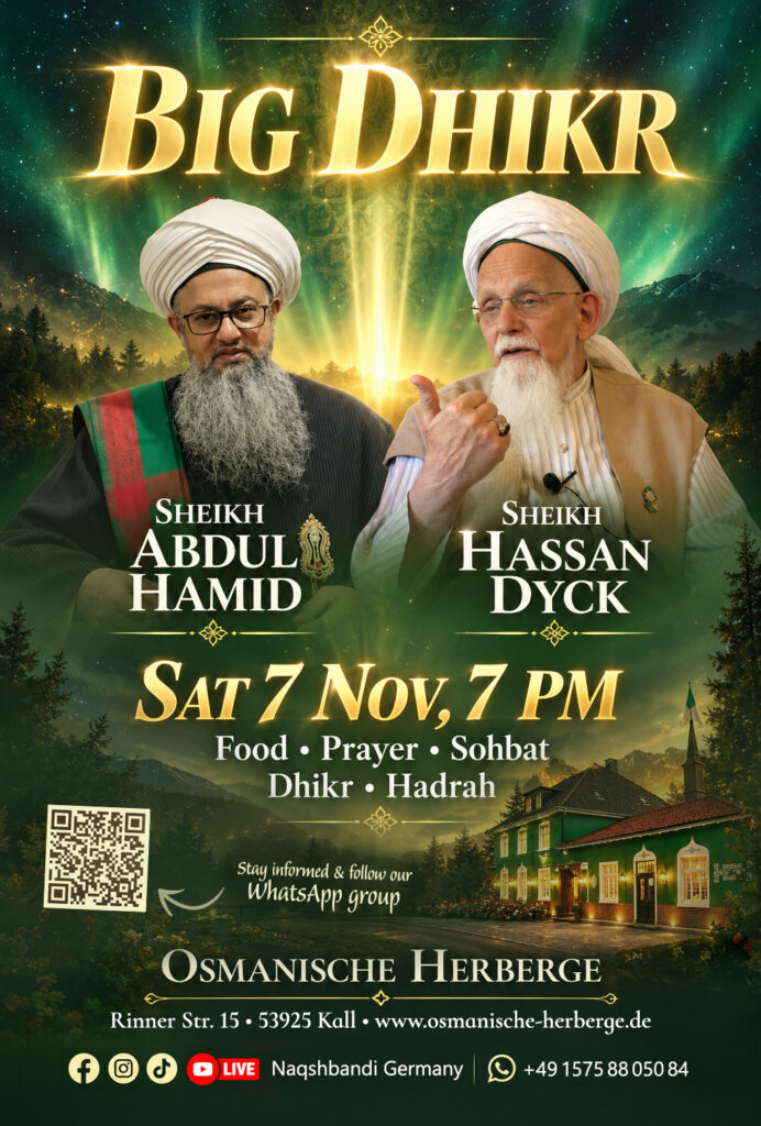 Flyer Big Dhikr – Sat 07.11. at 7pm, Osmanische Herberge Kall